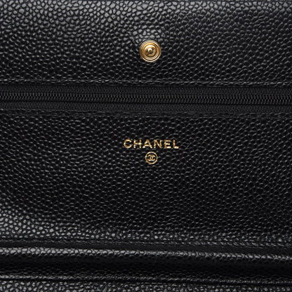 Chanel Caviar Quilted Wallet On Chain WOC Black 6 of 10