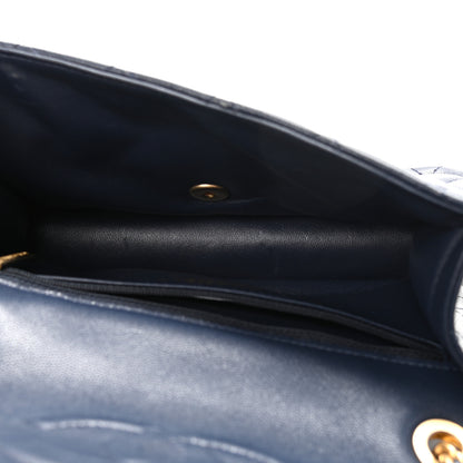 Chanel Caviar Quilted Medium Sweet Classic Flap Navy Blue 5 of 13