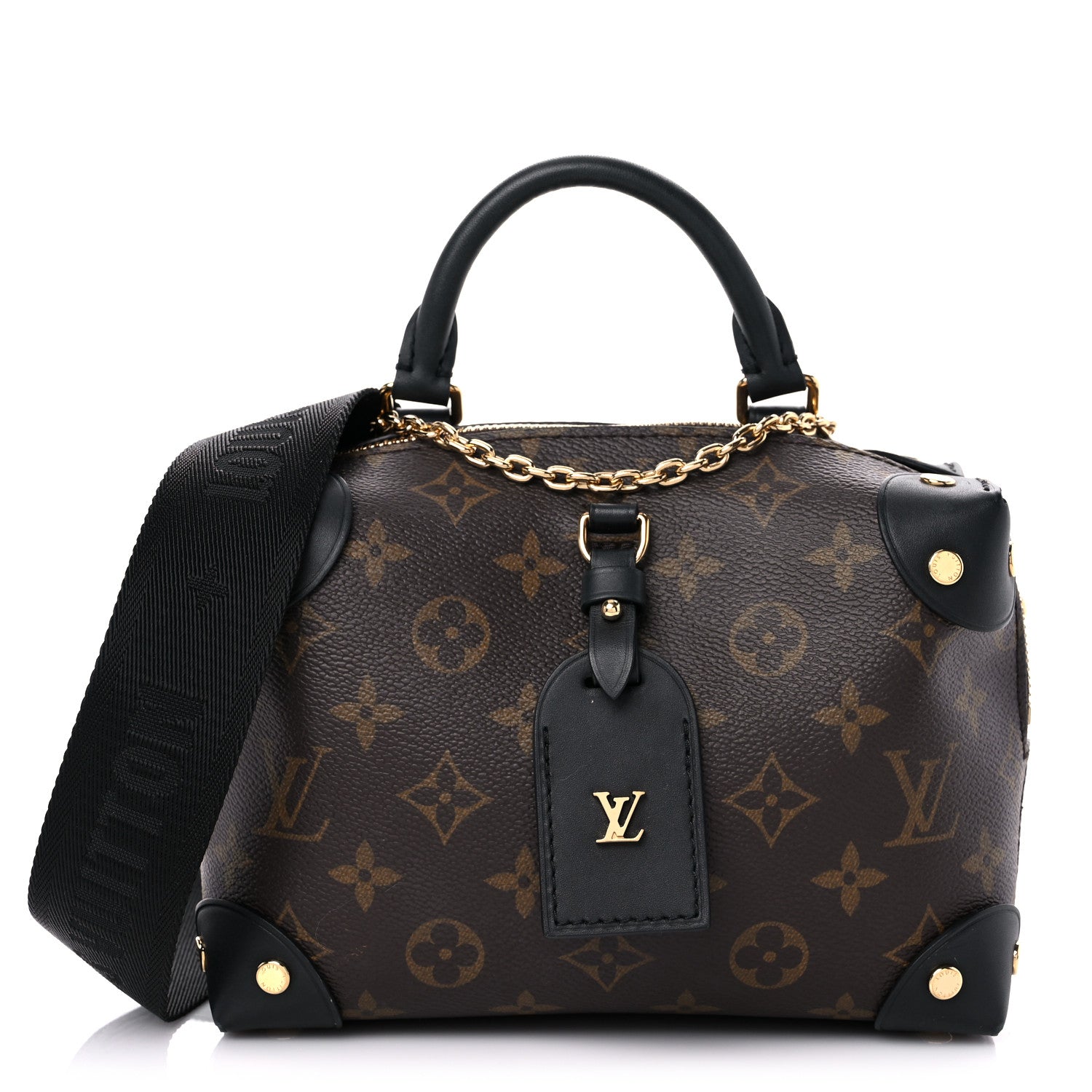 Louis Vuitton Monogram Petite Malle Souple Black 1 of 14