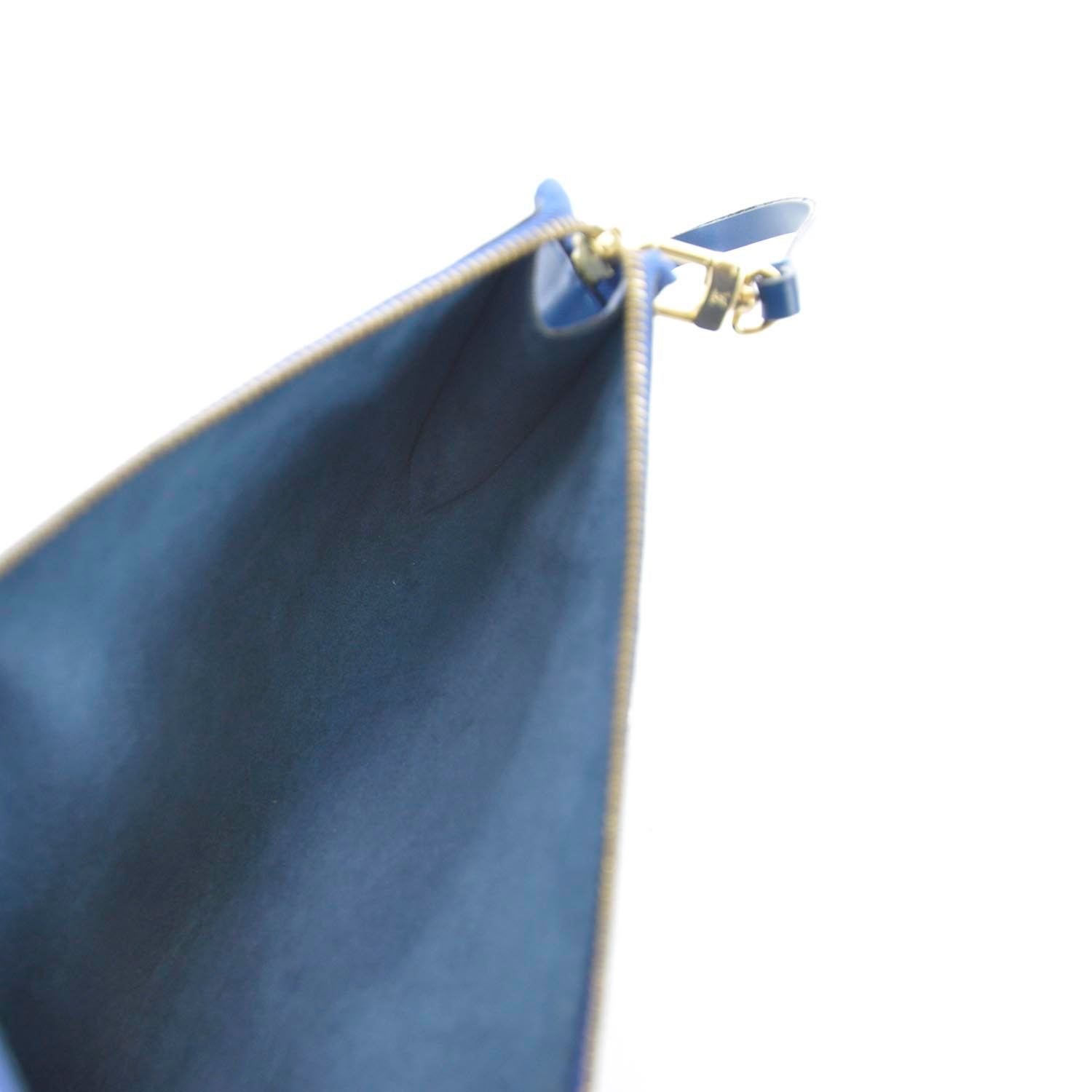 Louis Vuitton Epi Pochette Accessories 21 Blue 7 of 7