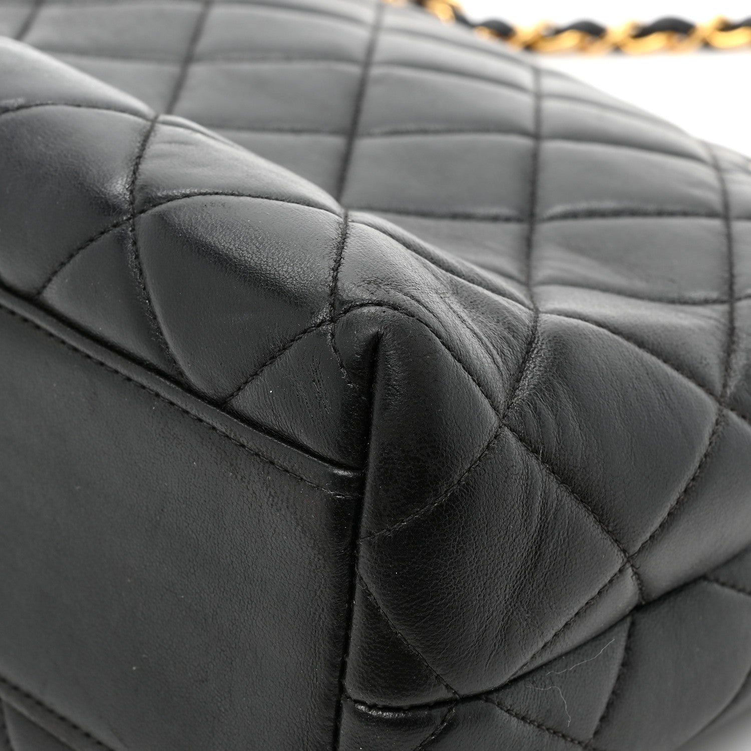 Chanel Lambskin Quilted Shoulder Bag Black 13 of 13