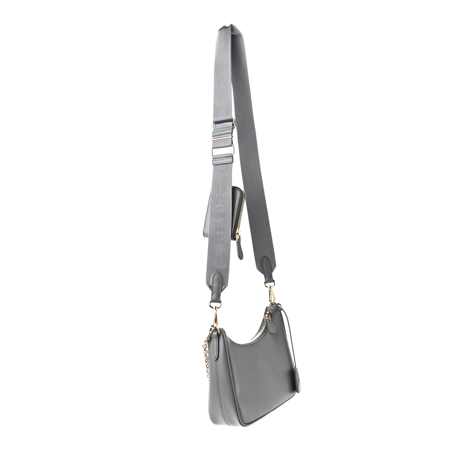 Prada Saffiano Re-Edition 2005 Shoulder Bag Ardesia 3 of 10