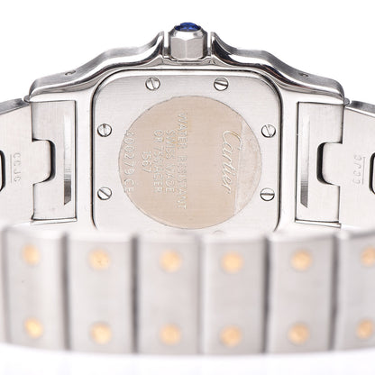 Cartier Stainless Steel 18K Yellow Gold 24mm Santos De Cartier Galbee Quartz Watch 5 of 12