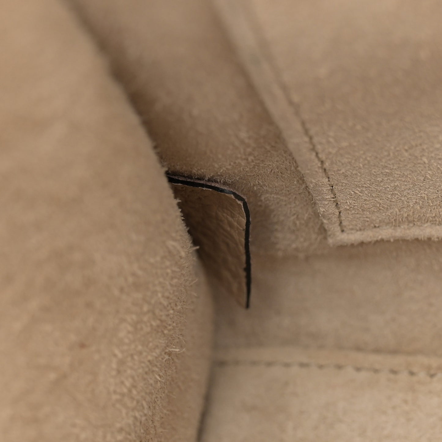 Drummed Calfskin Nano Luggage Dune