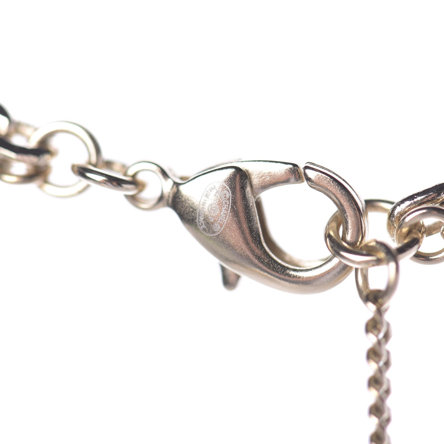 Chanel Crystal CC Multi Strand Chain Necklace Gold 7 of 8
