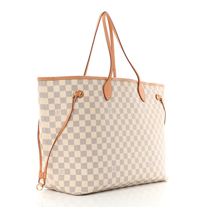Louis Vuitton Damier Azur Neo Neverfull GM Rose Ballerine 4 of 24