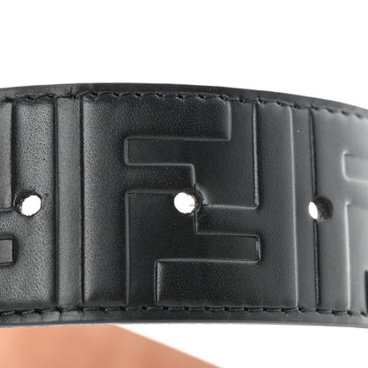 Fendi Calfskin F is Fendi FF 1974 Embossed Belt 80 32 Black 7 of 7