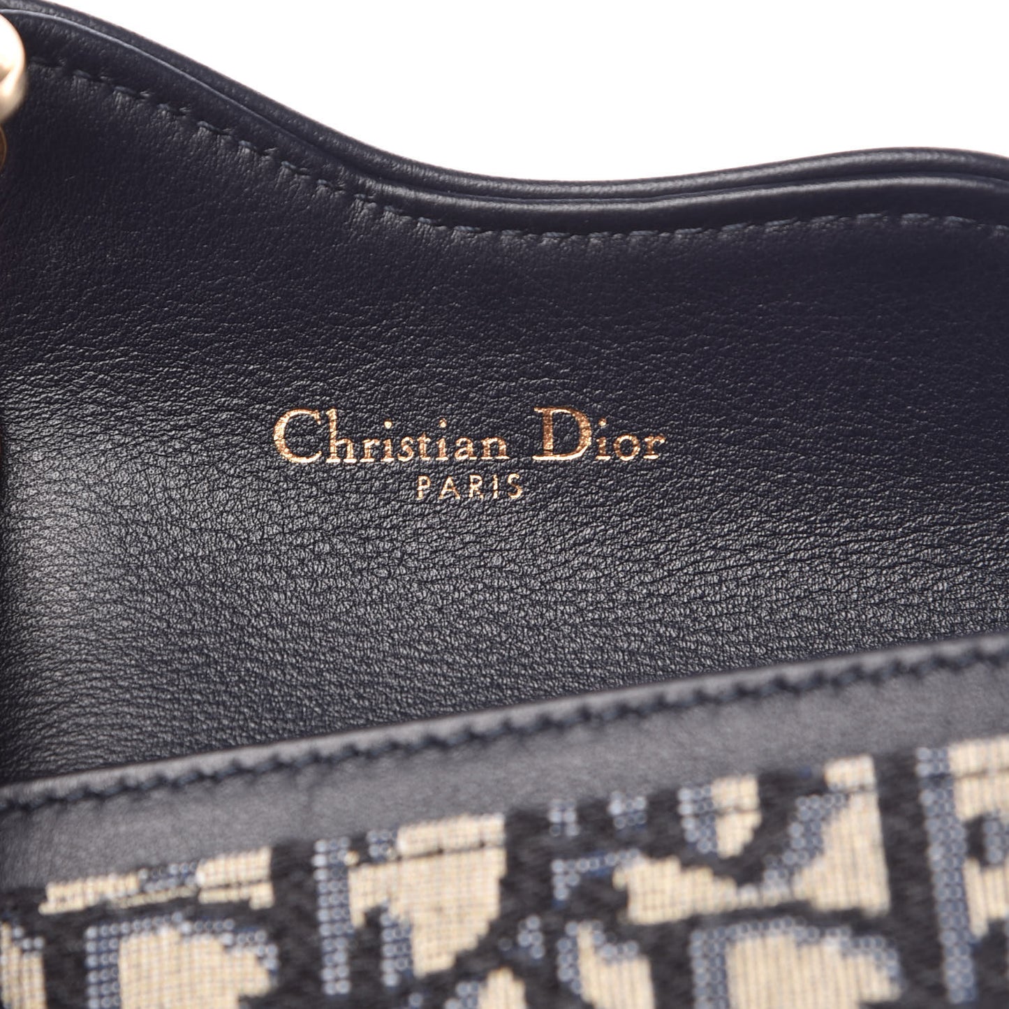 Oblique Saddle Card Holder Blue