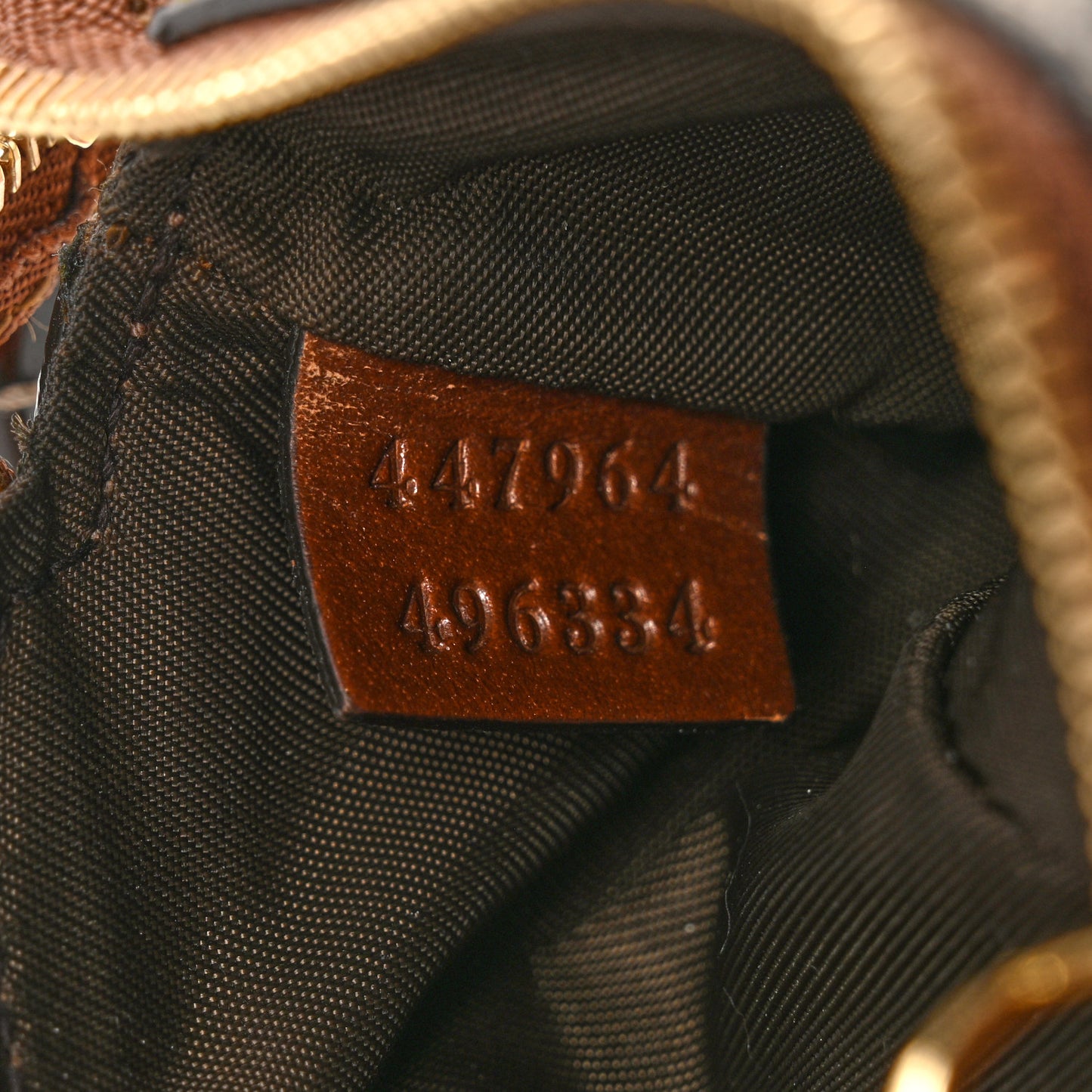 GG Supreme Monogram Key Case Brown