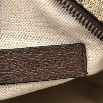 Gucci GG Supreme Monogram Web Mini Ophidia Double Zip Messenger Bag Beige New Acero 7 of 11