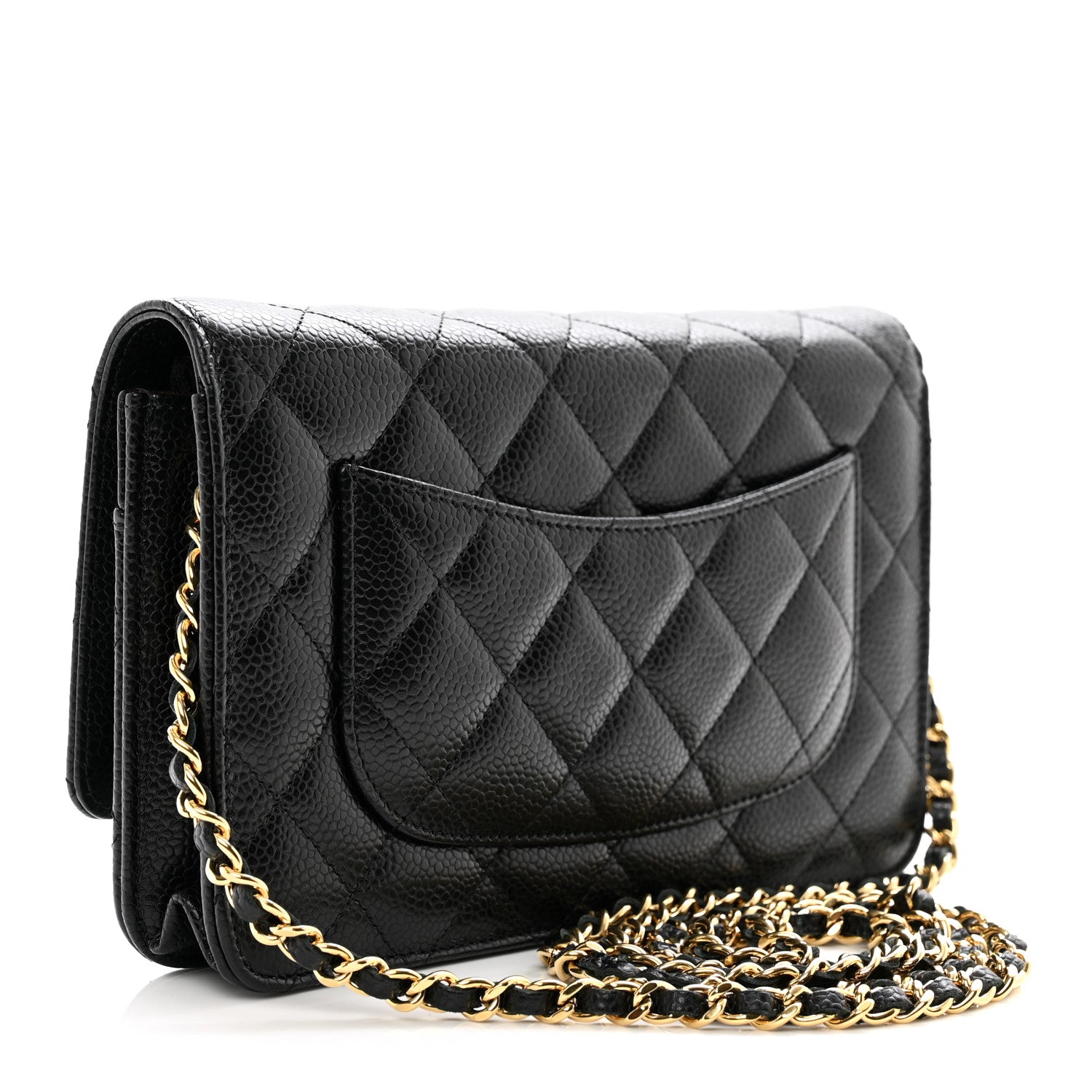 Chanel Caviar Quilted Wallet on Chain WOC Black 3 of 11