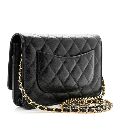 Chanel Caviar Quilted Wallet on Chain WOC Black 3 of 11