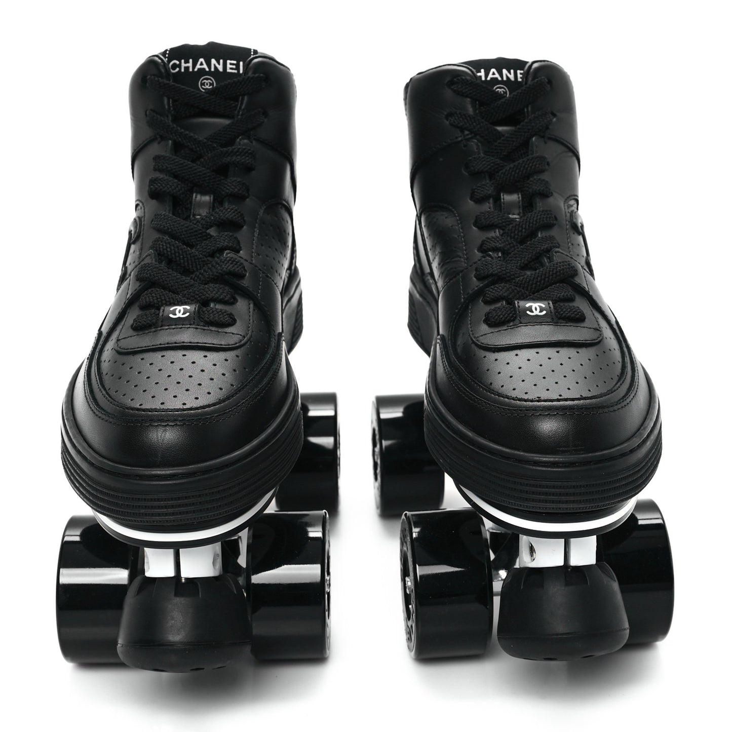 Calfskin Womens Roller Skates 38 Black