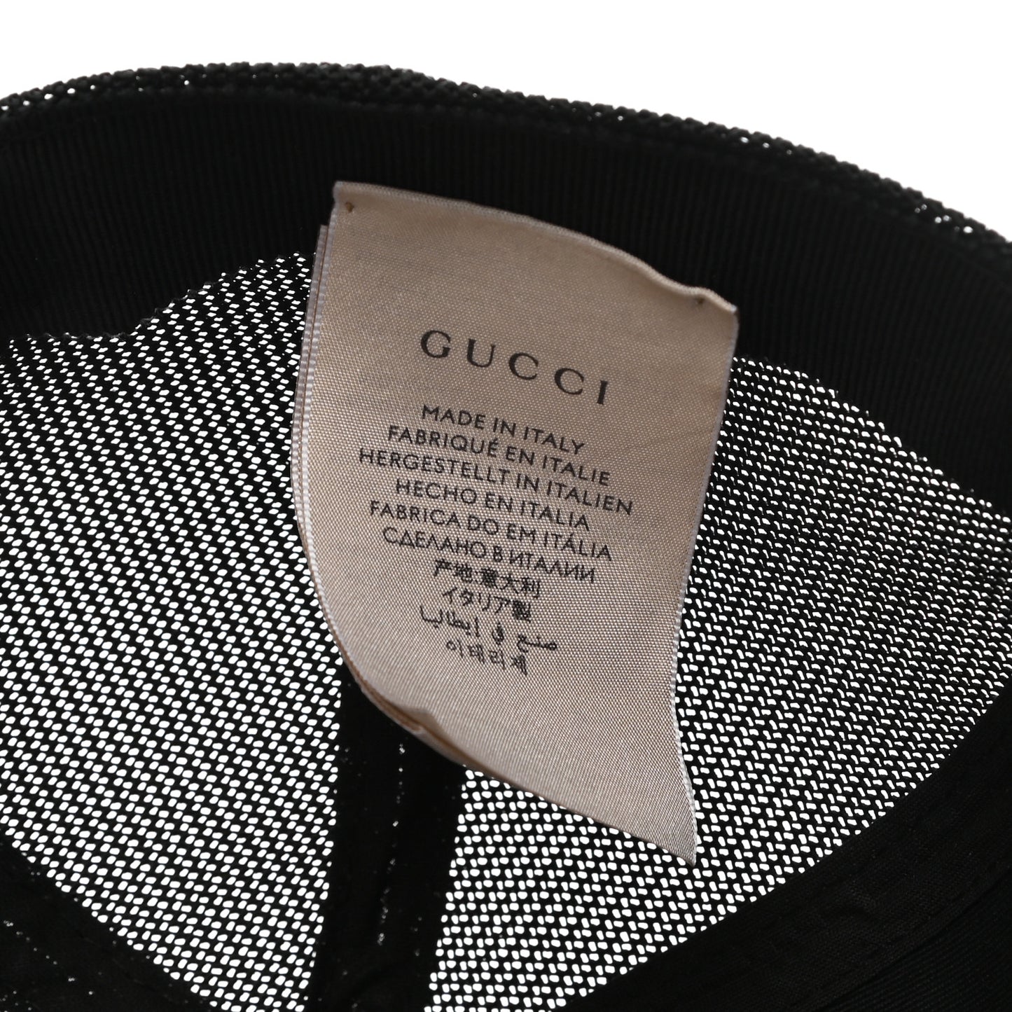 GG Supreme Monogram Bee Print Baseball Hat M Beige
