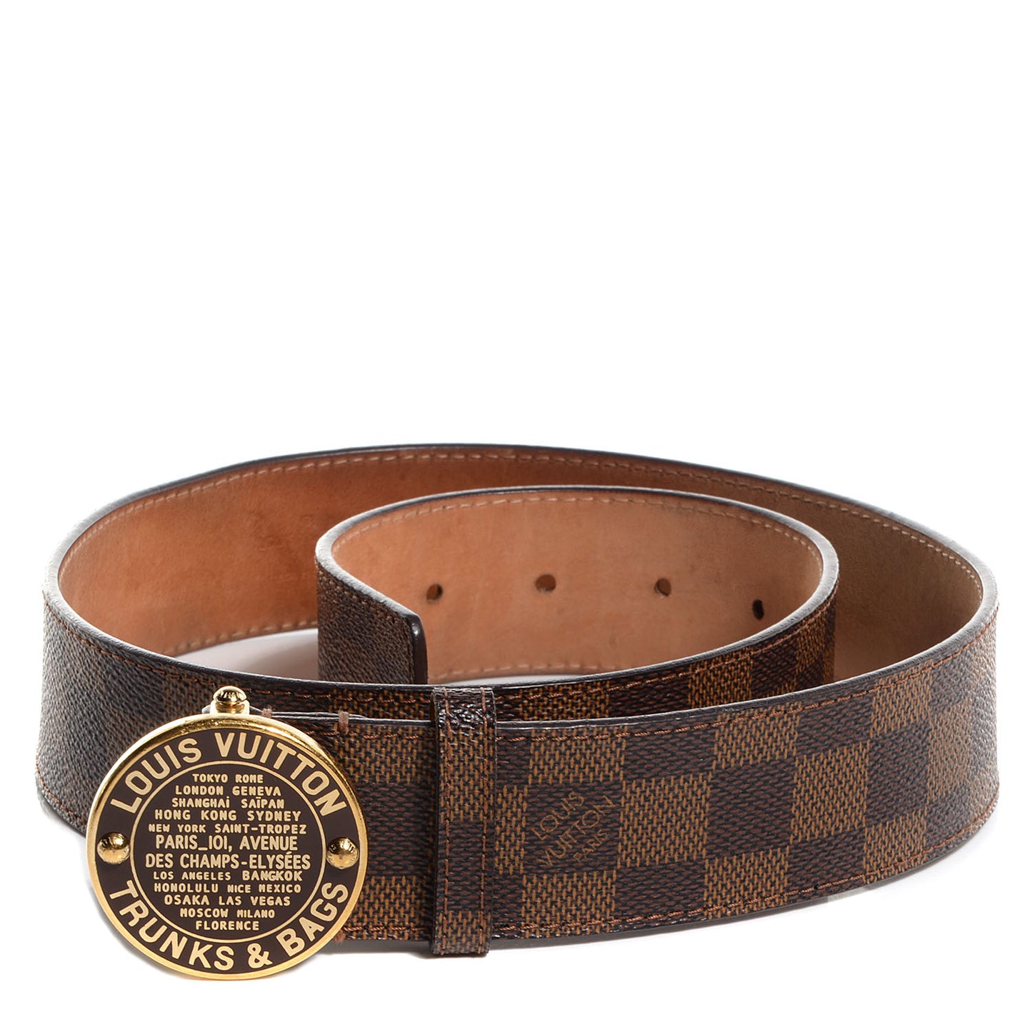 Damier Ebene Trunks and Bags Belt 80 32