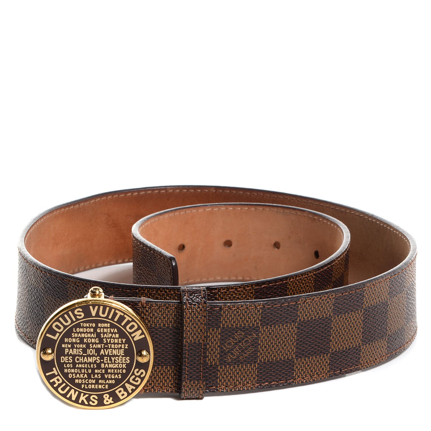 Louis Vuitton Damier Ebene Trunks and Bags Belt 80 32 1 of 7