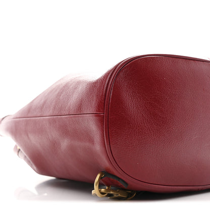 Gucci Piuma Lux Energy Medium Re(Belle) Convertible Bucket Bag Hibiscus Red 9 of 11
