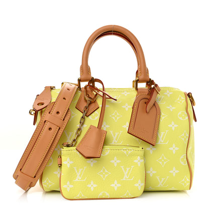 Louis Vuitton Calfskin Monogram Speedy P9 Bandouliere 25 Lemonade Yellow 3 of 12