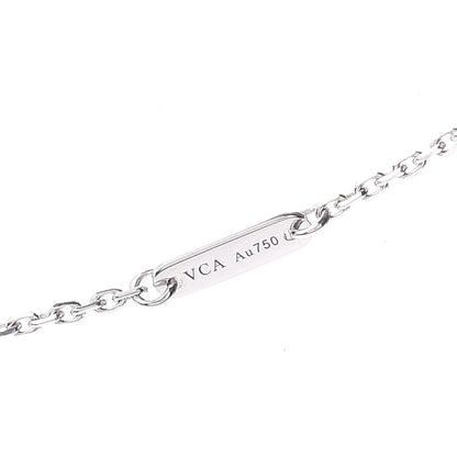 Van Cleef & Arpels 18K White Gold Diamond Sweet Alhambra Pendant Necklace 4 of 4