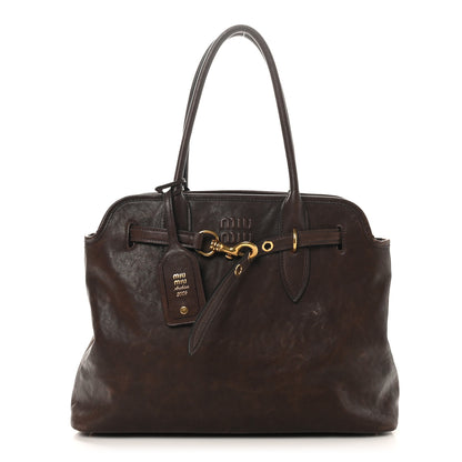 Miu Miu Nappa Medium Aventure Bag Radica 1 of 10