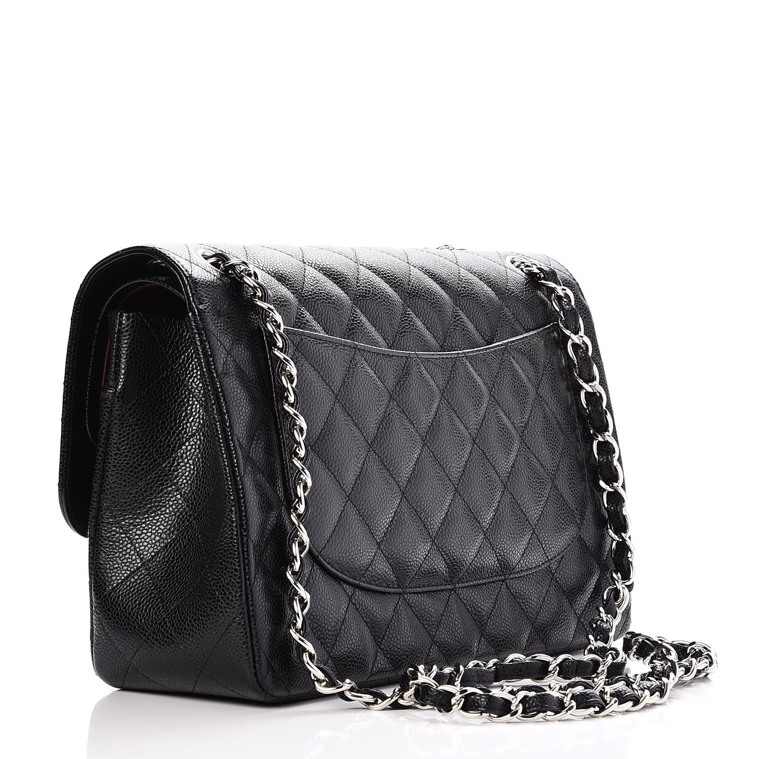Chanel Caviar Quilted Jumbo Double Flap Black 4 of 9