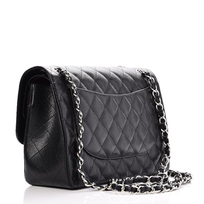 Chanel Caviar Quilted Jumbo Double Flap Black 4 of 9