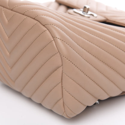 Chanel Calfskin Chevron Quilted Small Urban Spirit Backpack Beige 8 of 12
