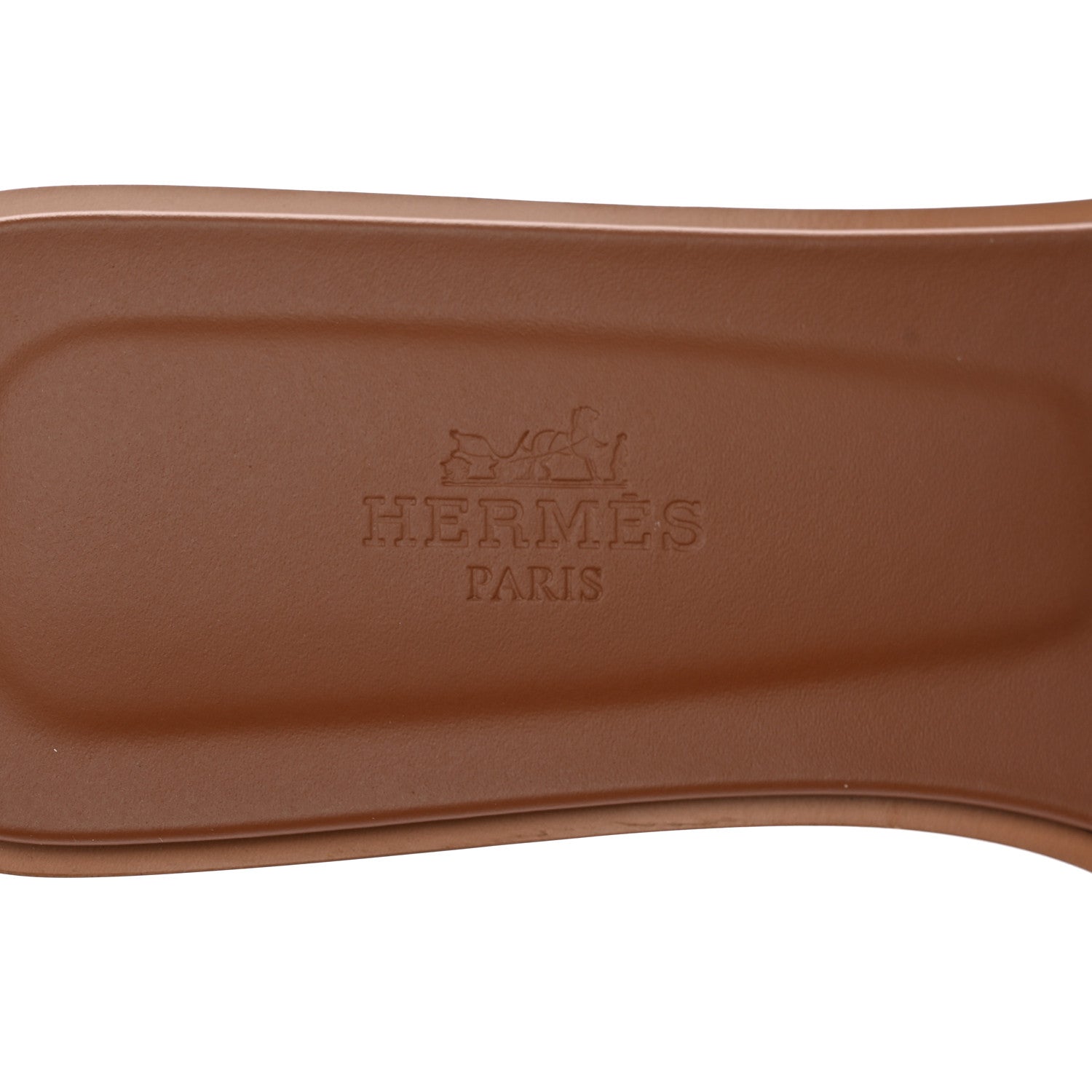 Hermes Box Calfskin Oran Sandals 37 Gold 7 of 9