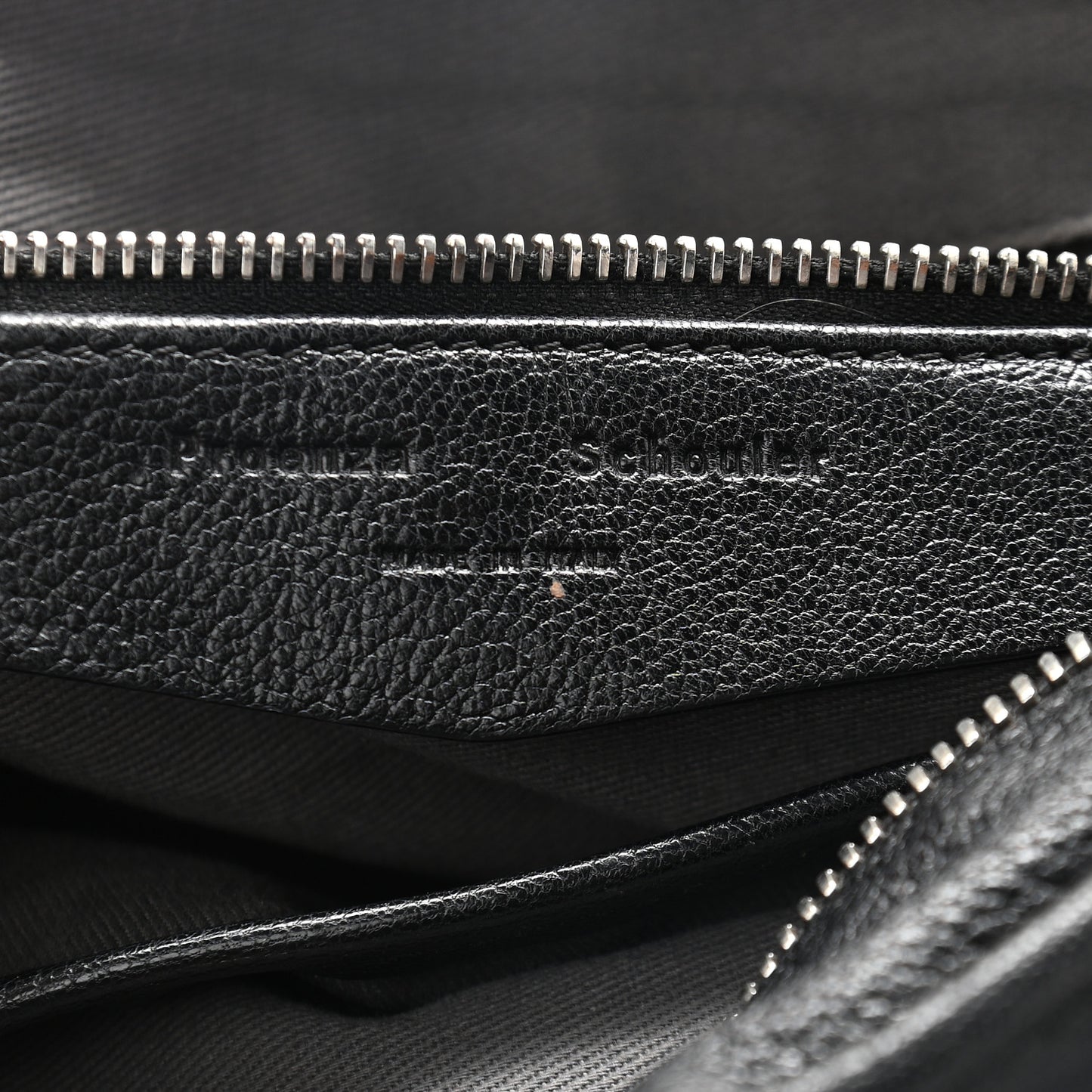 Calfskin Top Handle Satchel Bag Black
