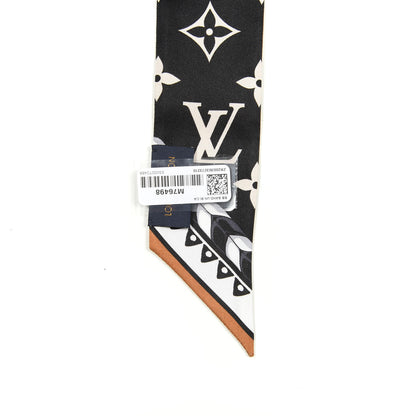 Louis Vuitton Silk Monogram LV Crafty Bi Color BB Bandeau Caramel Black 2 of 4