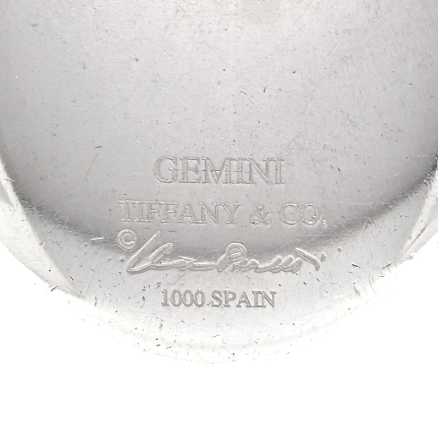 Sterling Silver Zodiac Gemini Pendant Necklace