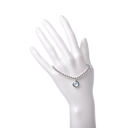Tiffany Sterling Silver Blue Topaz Paloma's Sugar Stacks Beaded Bracelet 2 of 5