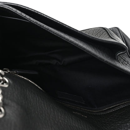 Saint Laurent Grained Lambskin Monogram Large Niki Chain Satchel Black 5 of 10