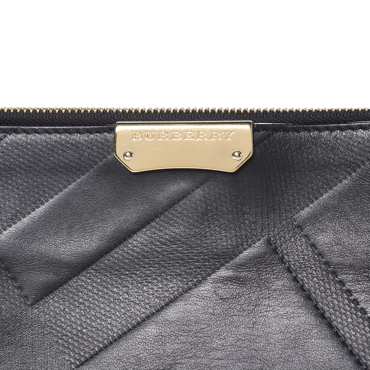 Calfskin Check Embossed Small Chichester Crossbody Clutch Bag Black