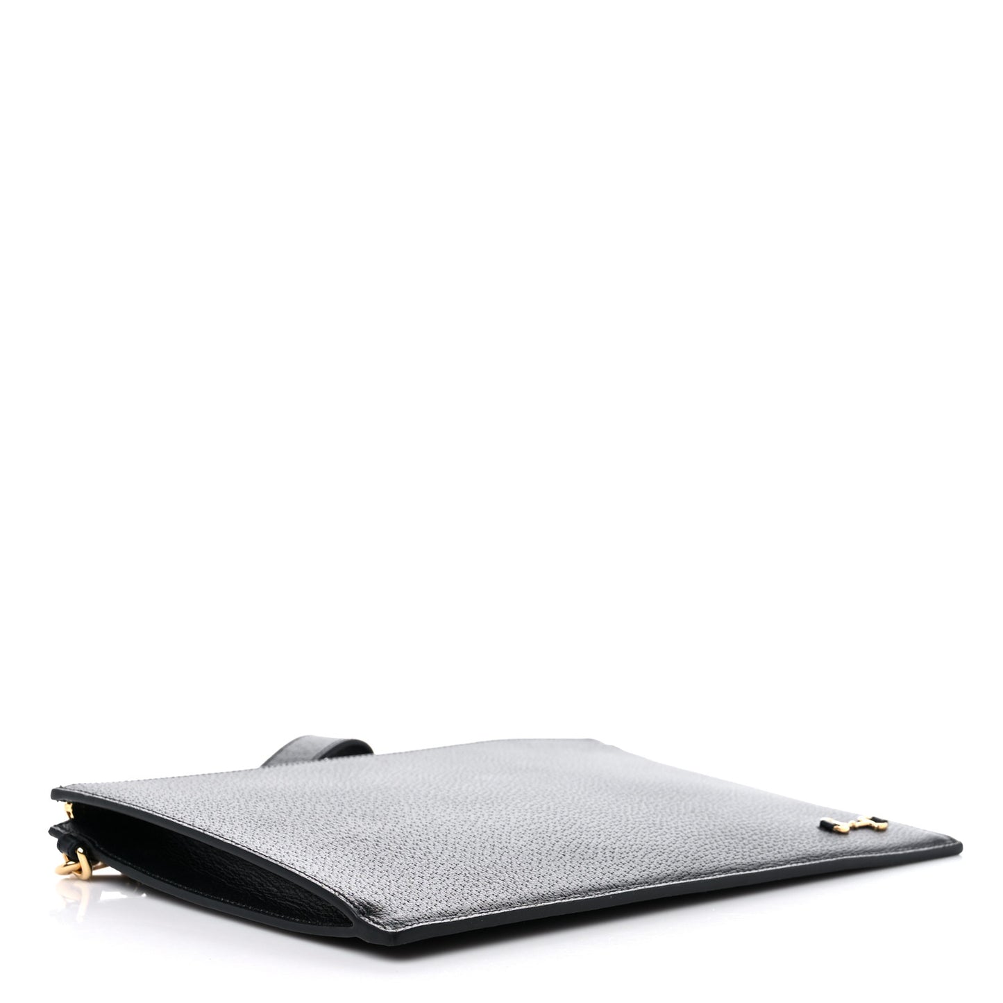 Calfskin Horsebit 1955 Wristlet Pouch Black