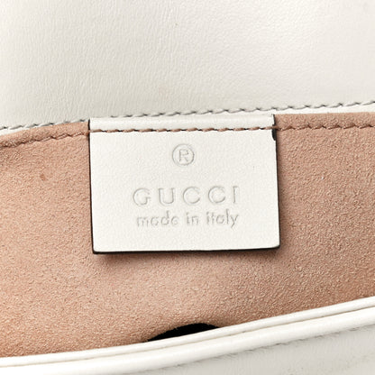 Gucci Calfskin Matelasse Mini GG Marmont Shoulder Bag White 5 of 19
