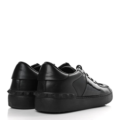 Valentino Garavani Calfskin Rockstud Untitled Open Sneakers 40 Black 4 of 8