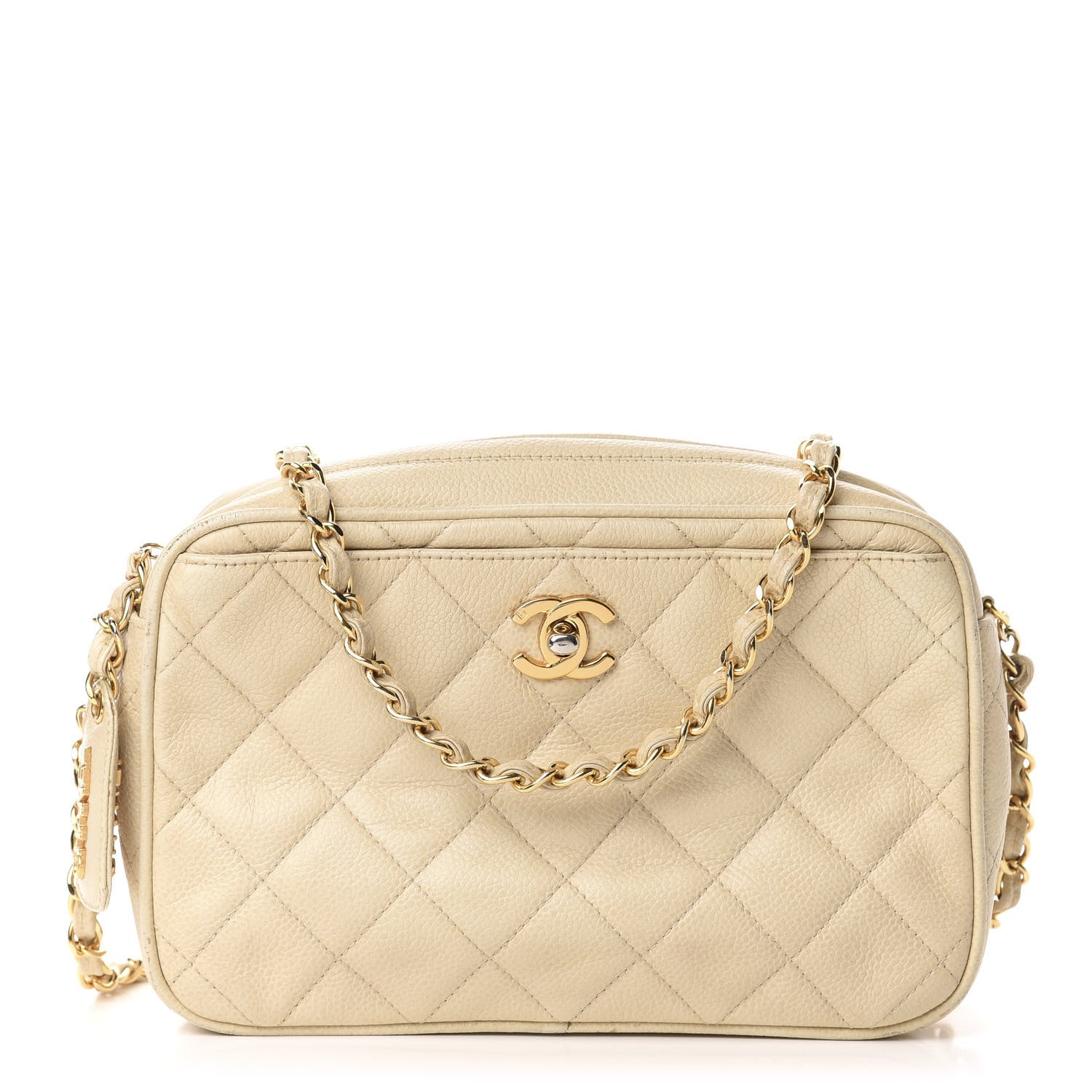Chanel Caviar Quilted Camera Case Beige Clair 1 of 16