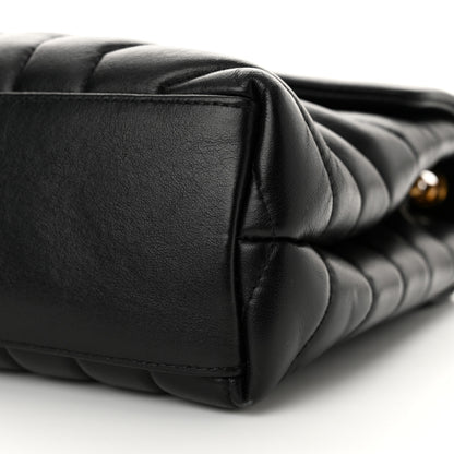 Saint Laurent Calfskin Y Quilted Monogram Small Loulou Chain Satchel Black 10 of 10