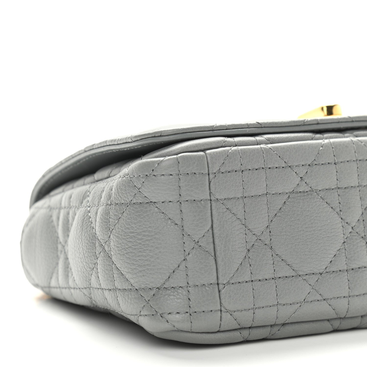 Christian Dior Calfskin Cannage Small Caro Bag Grey 9 of 12