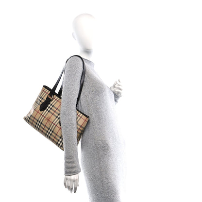 Burberry Haymarket Check Medium Regent Tote Chocolate 2 of 12