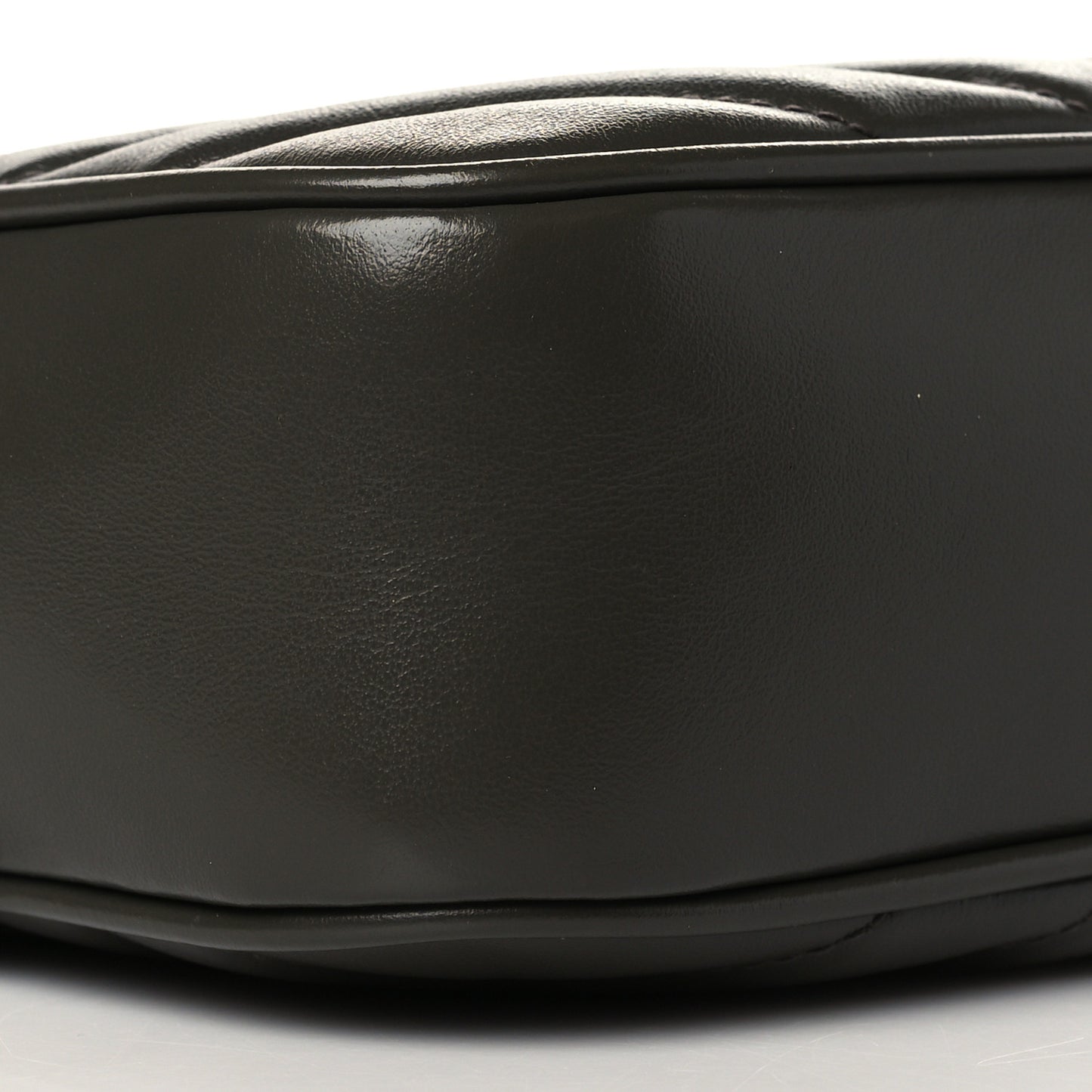 Calfskin Matelasse Monogram Lou Camera Bag Grey Kaki