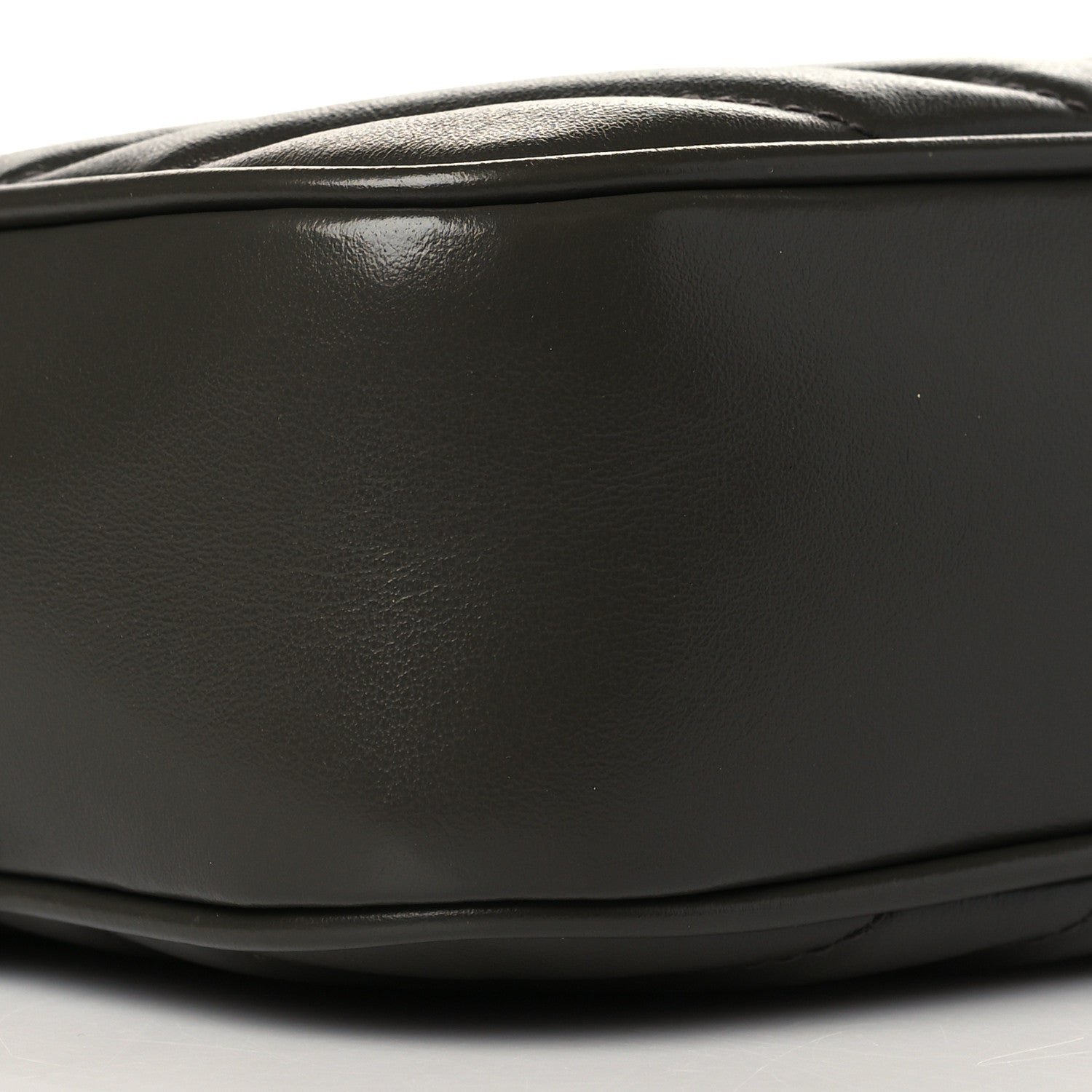 Saint Laurent Calfskin Matelasse Monogram Lou Camera Bag Grey Kaki 9 of 10