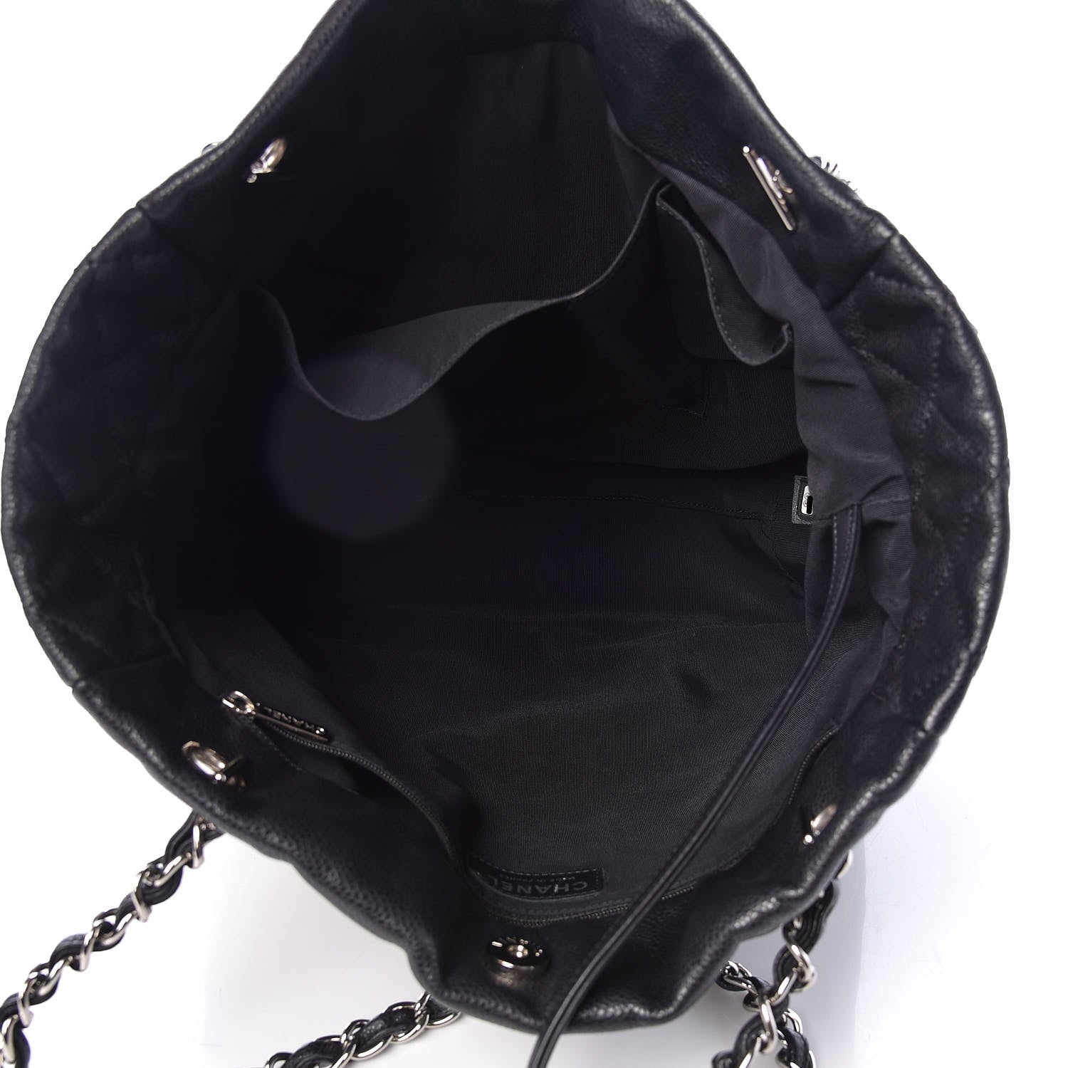 Chanel Soft Caviar Large Timeless CC Shopping Tote Black 5 of 12