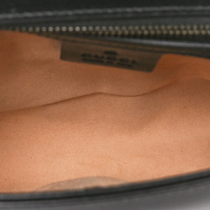 Gucci Calfskin Matelasse Small GG Marmont Shoulder Bag Black 5 of 10