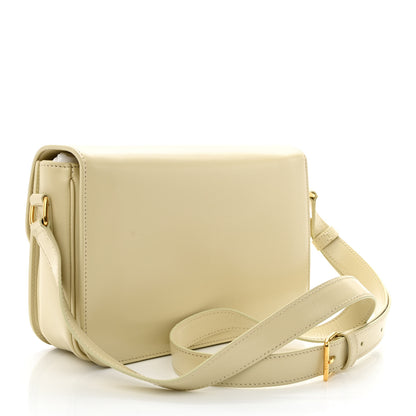 Celine Shiny Calfskin Medium Triomphe Limestone 3 of 12