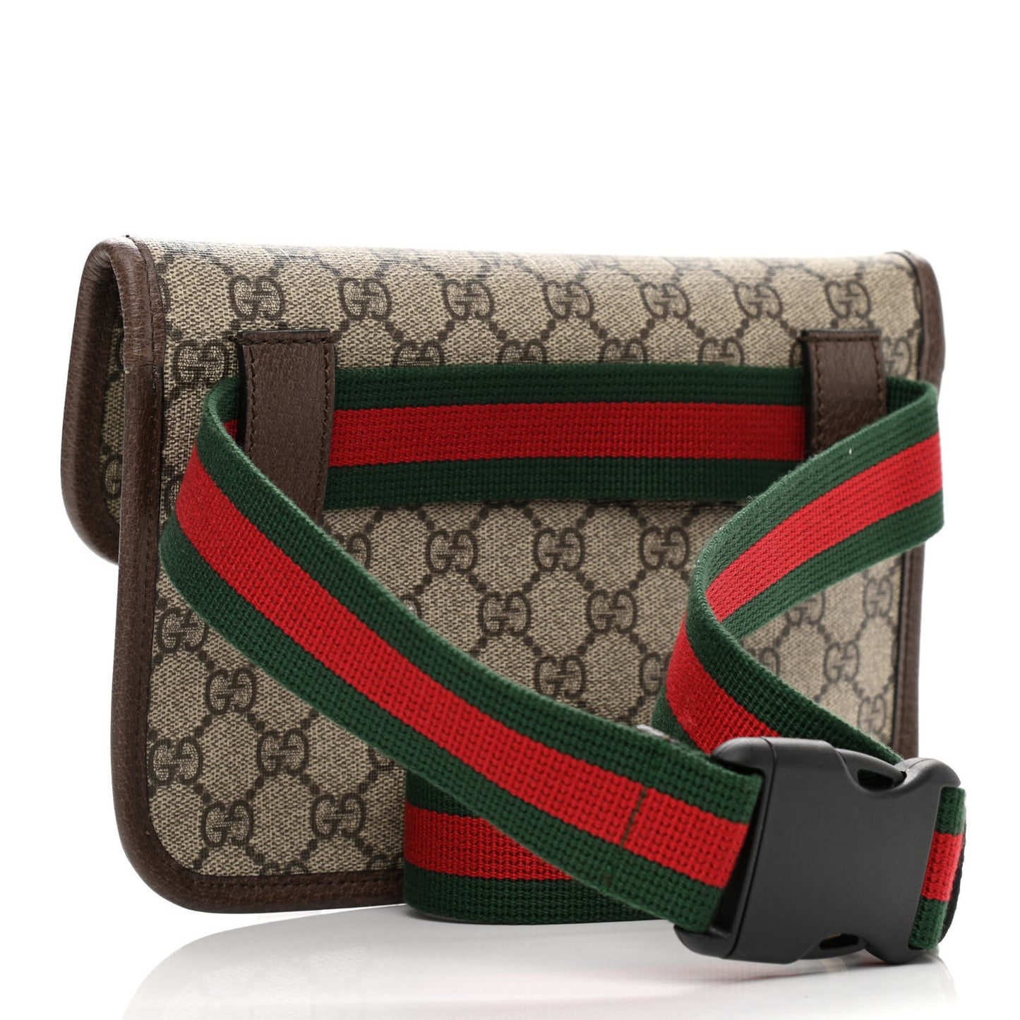 GG Supreme Monogram Neo Vintage Web Belt Bag Brown