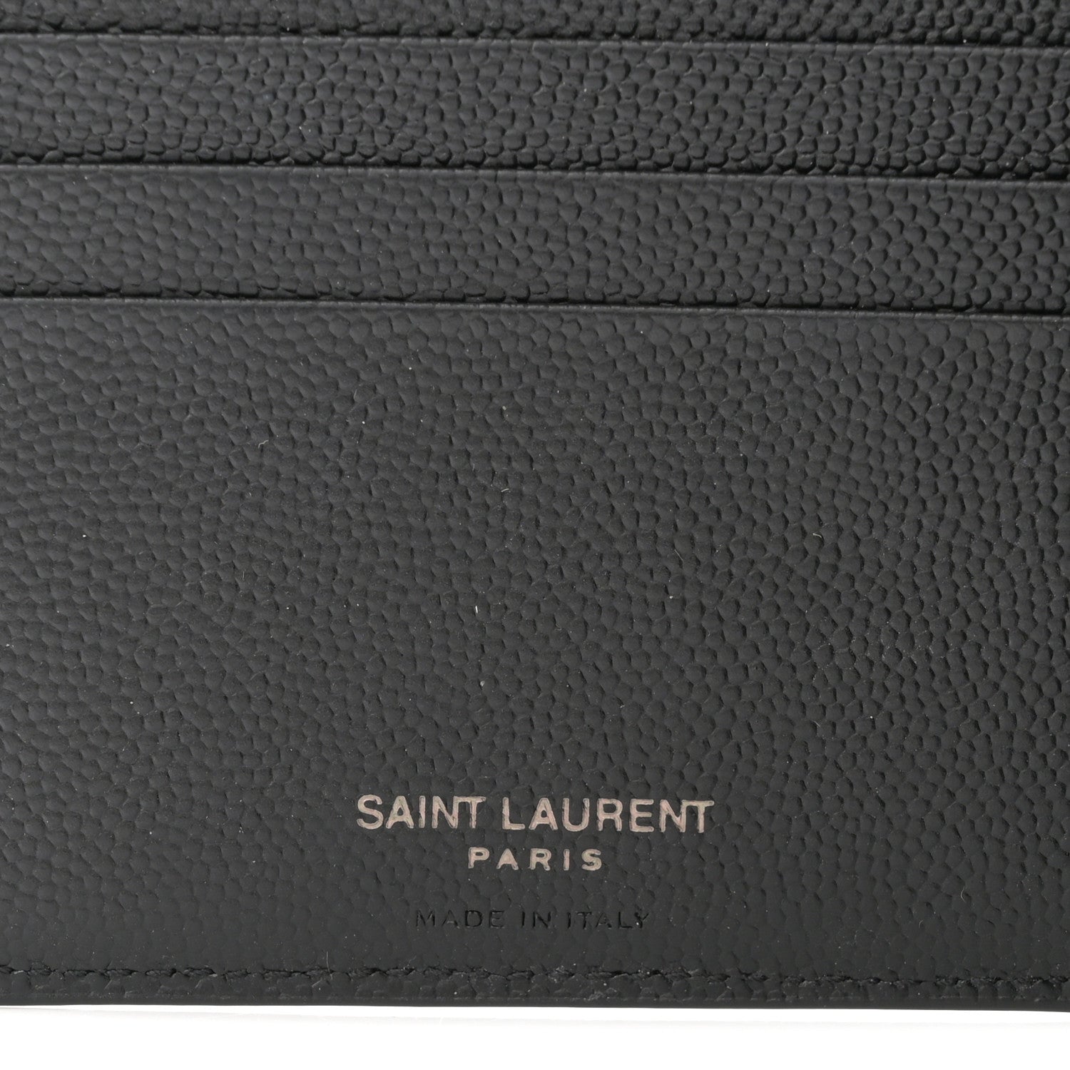 Saint Laurent Grain De Poudre Monogram Monochrome Bifold Wallet Black 6 of 6