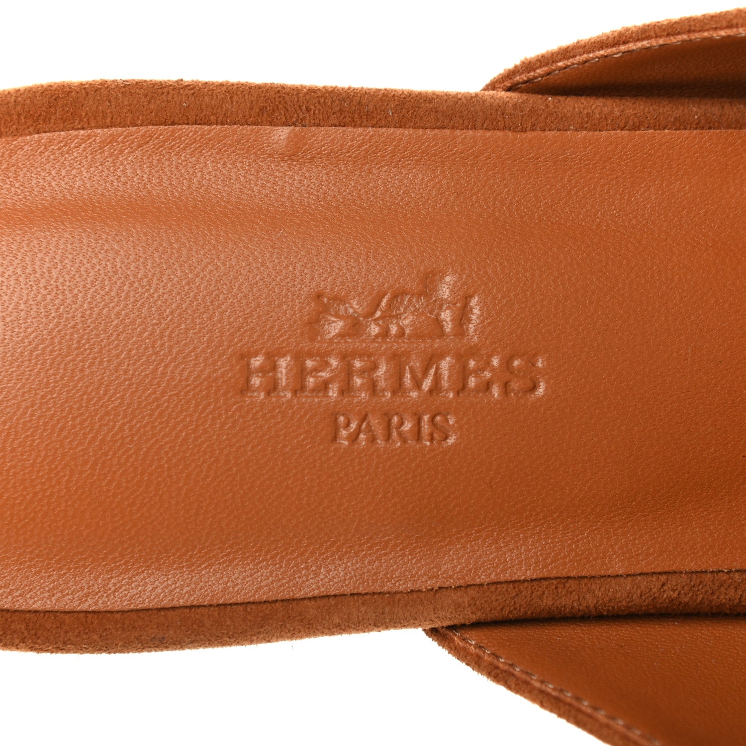 Hermes Suede Goatskin Womens Declic Mule 39.5 7 of 8