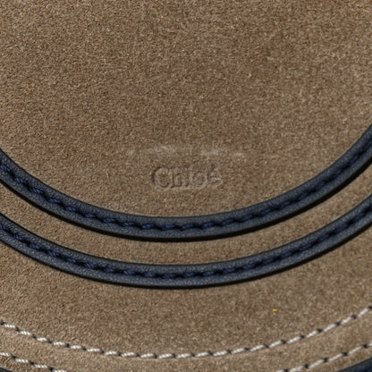Chloe Suede Calfskin Mini Marcie Round Crossbody Bag Motty Grey Multicolor 7 of 11